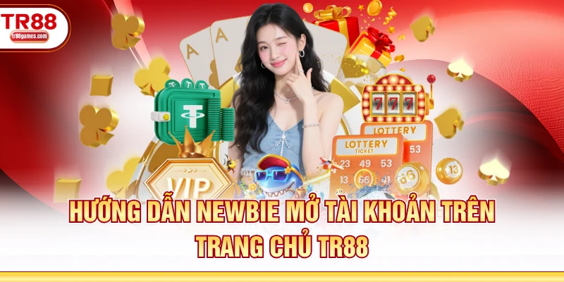 Hướng dẫn Newbie mở tài khoản trên trang chủ TR88